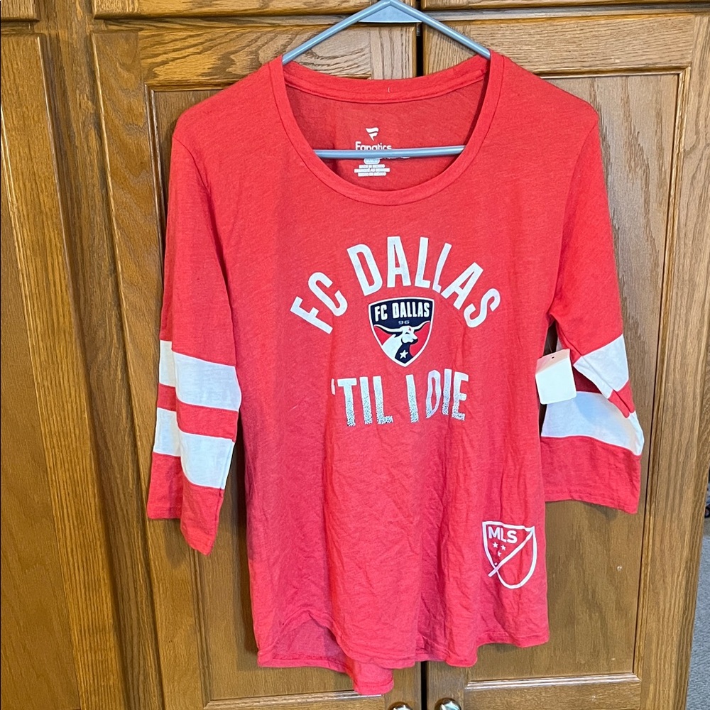 Fanatics FC Dallas Womens Red Long Sleeve Tee
